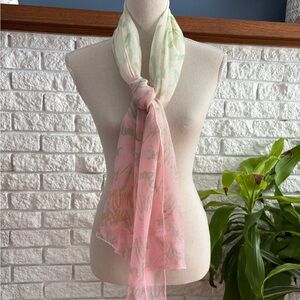 Lanvin Ombré Blush Silk Scarf